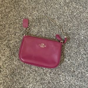 Plum mini purse